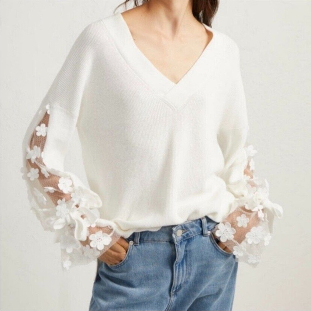 French Connection Floral Sweater